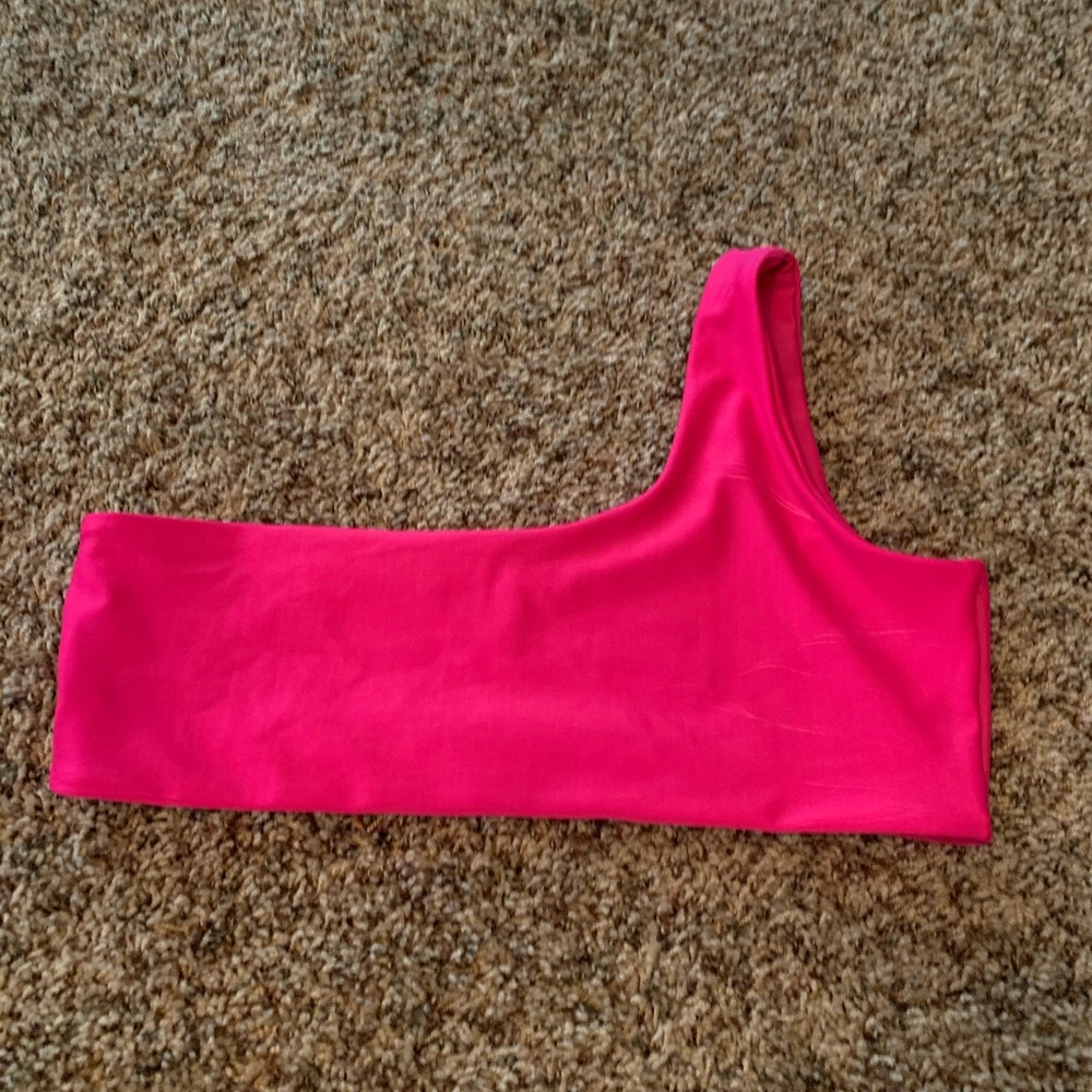 Pink swim top